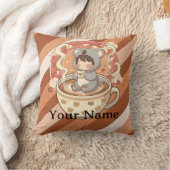 ふわふわチビコアラの冒険 アクセントスローピロー クッション (ブランケット)