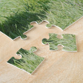 ふわふわドイツの羊飼い犬と子犬 ジグソーパズル (側面)