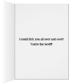 ふわふわドッグシッターサンキューカード (内側 (右))