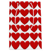 ふわふわハート ミディアムペーパーバッグ (正面)