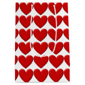 ふわふわハート ミディアムペーパーバッグ (裏面)