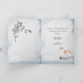 ふわふわパーソナライズされたな犬アルメニアドガンペクリスマス シーズンカード (内部)