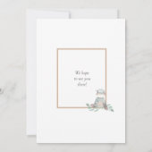 ふわふわヒポ | ジャングルサファリ ベビーシャワー 招待状 (裏面)