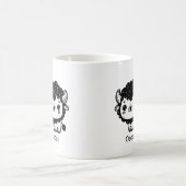 ふわふわビソンベビー-かわいいズファームアニマルアート コーヒーマグカップ (中央)