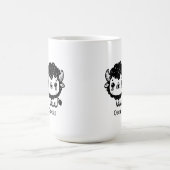 ふわふわビソンベビー-かわいいズファームアニマルアート コーヒーマグカップ (中央)