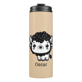 ふわふわビソンベビー-かわいいズファームアニマルアート タンブラー