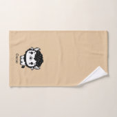 ふわふわビソンベビー-かわいいズファームアニマルアート バスタオルセット (ハンドタオル)