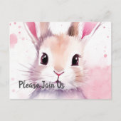 ふわふわピンクバニー特別デー インビテーションポストカード (正面)