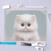 ふわふわペルシャ子供部屋猫芸術 薄葉紙 (クラフト)