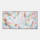 ふわふわマシュマロのねじれキャンディ デスクマット (キーボード&マウス)