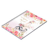 ふわふわラマライディングビシクルガール新学期 ノートブック (左側)