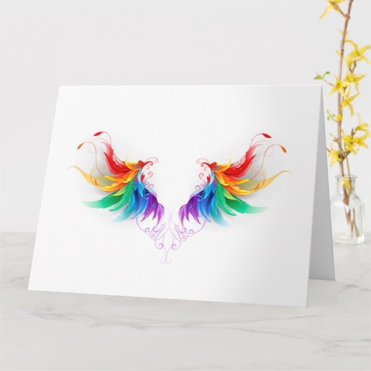 ふわふわレインボーウィングス カード (黄色い花)