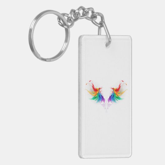 ふわふわレインボーウィングス キーホルダー (正面左)