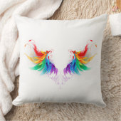 ふわふわレインボーウィングス クッション (ブランケット)