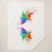 ふわふわレインボーウィングス シェルパブランケット (正面)