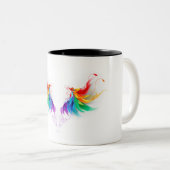 ふわふわレインボーウィングス ツートーンマグカップ (正面右)
