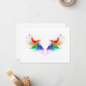 ふわふわレインボーウィングス ノートカード (正面/裏面インサイチュ)