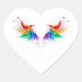 ふわふわレインボーウィングス ハートシール (正面)