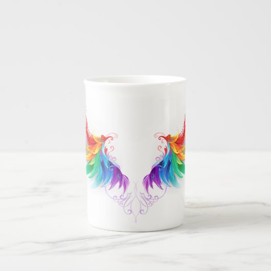 ふわふわレインボーウィングス ボーンチャイナマグカップ (正面)