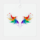 ふわふわレインボーウィングス メタルオーナメント (正面)