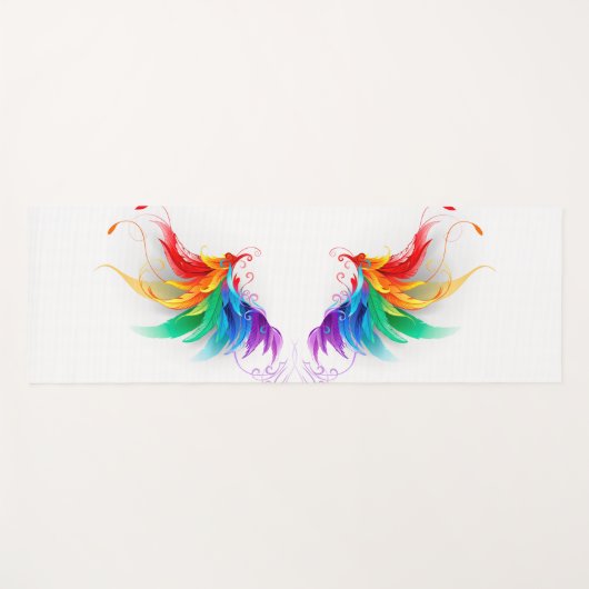 ふわふわレインボーウィングス ヨガマット (正面(横))