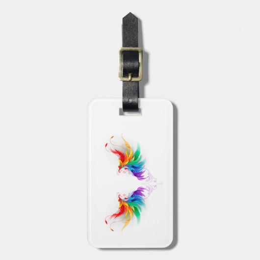 ふわふわレインボーウィングス ラゲッジタグ (正面縦)