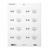 ふわふわレインボーウィングス ラベル (フルシート)