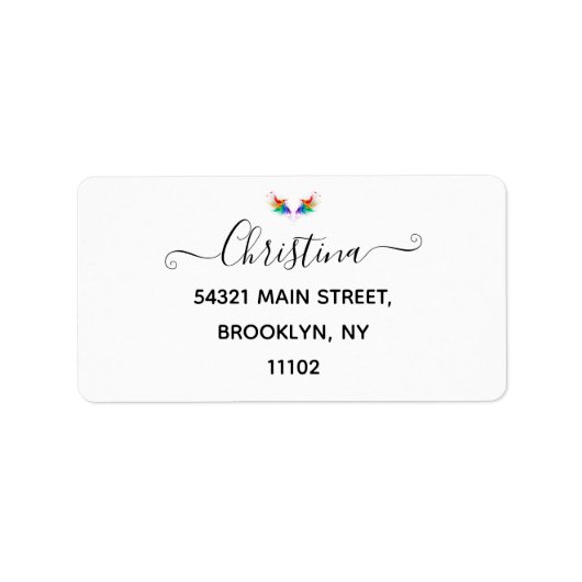 ふわふわレインボーウィングス ラベル (正面)