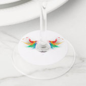 ふわふわレインボーウィングス ワイングラスタグ (クローズアップ)