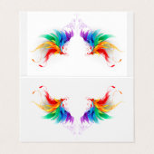 ふわふわレインボーウィングス 名刺 (外部フラット)