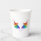 ふわふわレインボーウィングス 紙コップ (裏面)