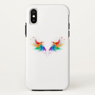 ふわふわレインボーウィングス iPhone XSケース