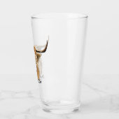 ふわふわレッドハイランドカウズオリジナルデジタルアート タンブラーグラス (左)