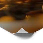 ふわふわ夢見るうさぎ - 眠る赤ちゃんうさぎの芸術 ポスター (角)