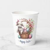 ふわふわ子羊とイースターエッグ 紙コップ (裏面)