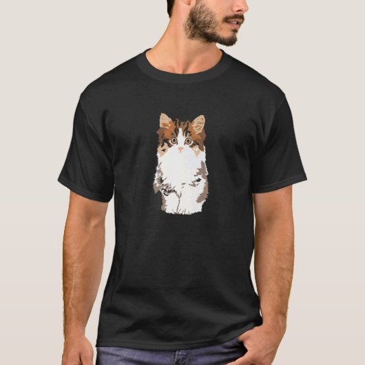 ふわふわ猫 Tシャツ (正面)