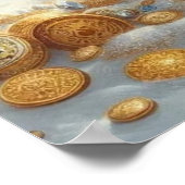 ふわふわ白い犬 ポスター (角)