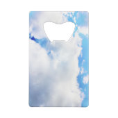 ふわふわ白い雲と青空 クレジットカード栓抜き (裏面)
