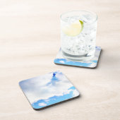 ふわふわ白い雲と青空 コースター (右側)