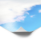 ふわふわ白い雲と青空 フォトプリント            (角)