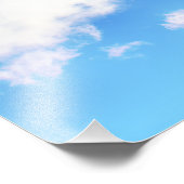 ふわふわ白い雲と青空 フォトプリント            (角)