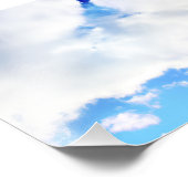 ふわふわ白い雲と青空 フォトプリント            (角)