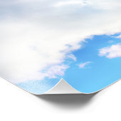 ふわふわ白い雲と青空 フォトプリント            (角)