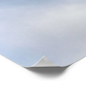 ふわふわ白い雲と青空 ポスター (角)