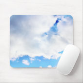 ふわふわ白い雲と青空 マウスパッド (マウス)
