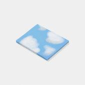 ふわふわ白い雲の付箋 ポストイット (アングル)