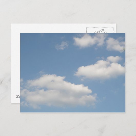 ふわふわ積雲はがき ポストカード (正面/裏面)