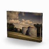 ふわふわ素朴した雲の下で眠いシーンのサイロ フォトブロック (右)