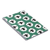 ふわふわ羊の工芸品パターン ノートブック (右側)