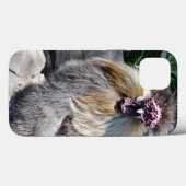ふわふわ醜いニワトリ iPhone 13 カバー (裏面 (横))
